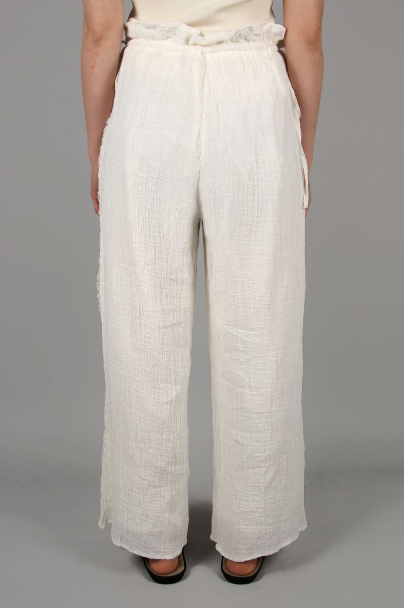 【50%OFF】トゥデイフル レディース Waistgather Linen Pants ホワイト【正規取扱店】