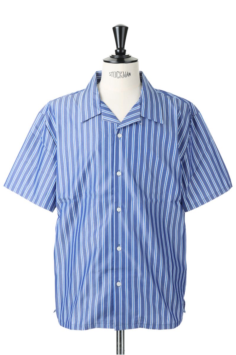 y40%OFFzMulti Stripe Open collar shirt -NAVY(VJS1344) Vanquish(@LbV)