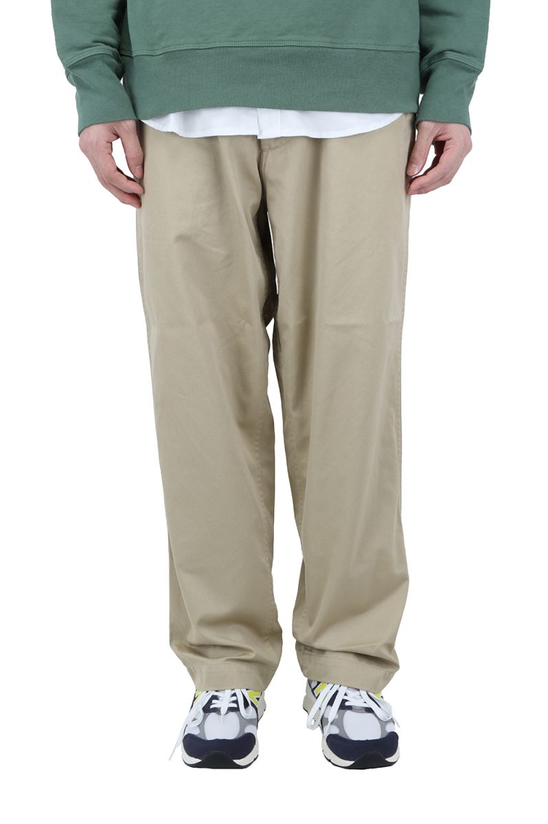 Wide Chino Pants - KHAKI (SUCF913) nanamica(ナナミカ)