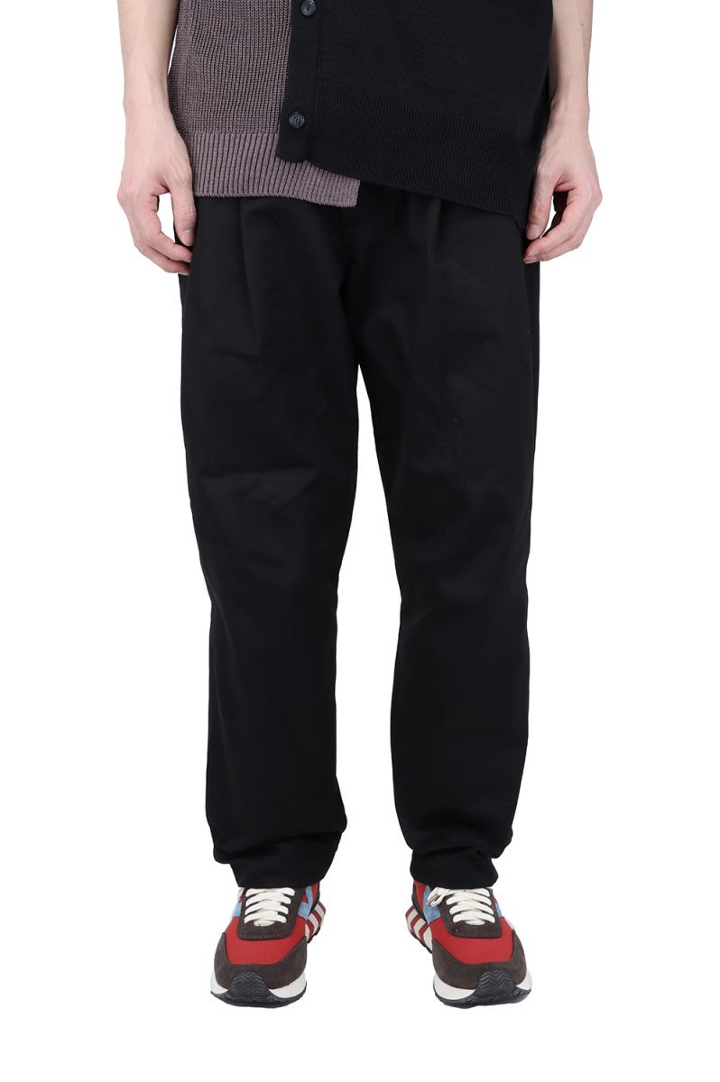 WIDE CHINO PANTS -BLACK-(16PT02T02) is-ness(イズネス)