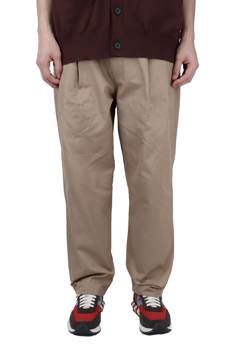 WIDE CHINO PANTS -BEIGE-(16PT02T02) is-ness(イズネス)