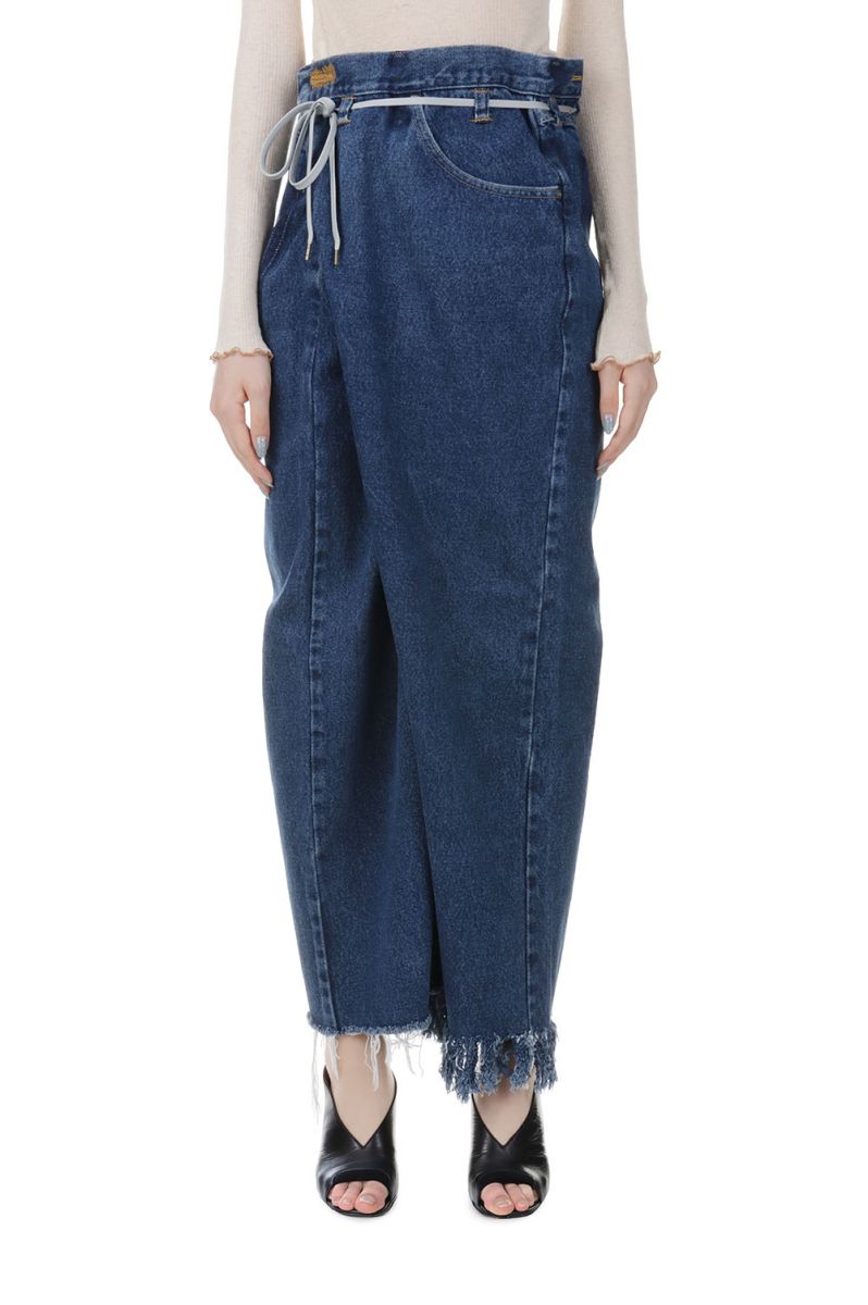 【40%OFF】VINTAGE REWORK BIGGY PANTS-BLUE Ssize-50 (017) Maison Eureka-Women-(メゾンエウレカ)のサムネイル