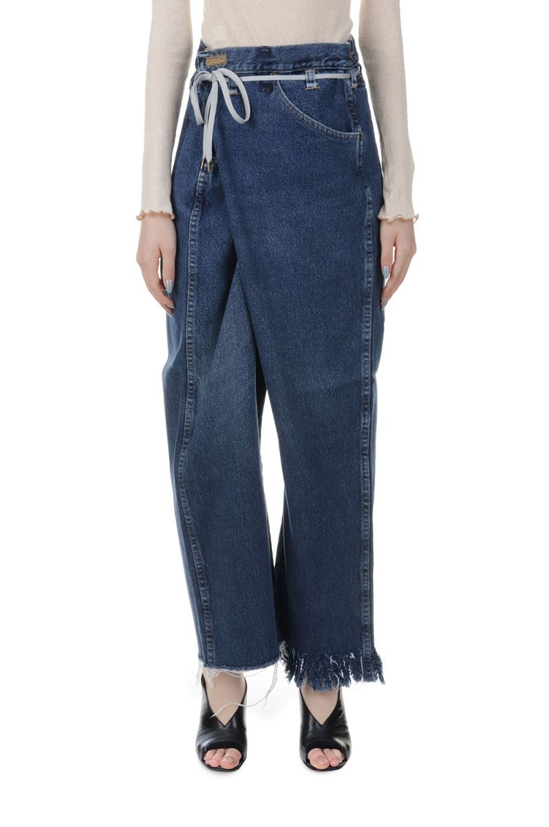 【40%OFF】VINTAGE REWORK BIGGY PANTS -BLUE Ssize-43 (017) Maison Eureka-Women-(メゾンエウレカ)のサムネイル