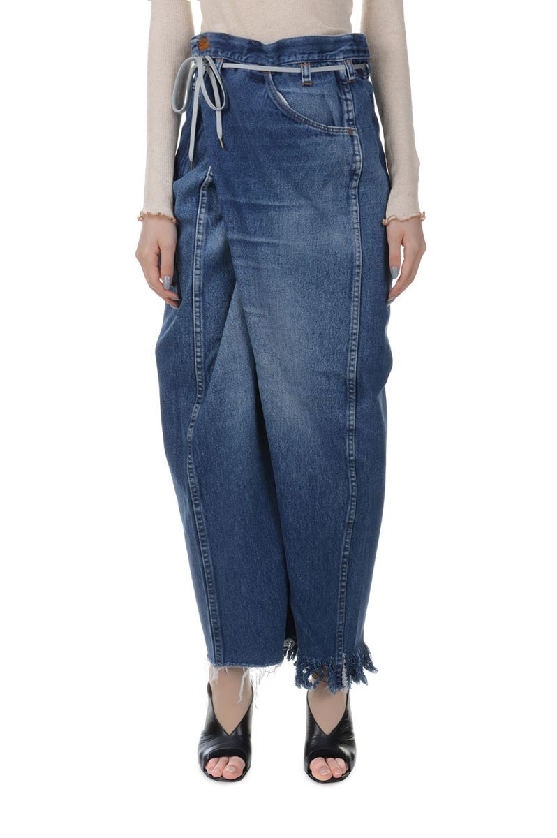 【40%OFF】VINTAGE REWORK BIGGY PANTS -BLUE Ssize-35 (017) Maison Eureka-Women-(メゾンエウレカ)のサムネイル