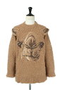 y40%OFFzANIMAL EMBROIDERY PULLOVER(21AW33KN55)-CAMEL- doublet(_ubg)