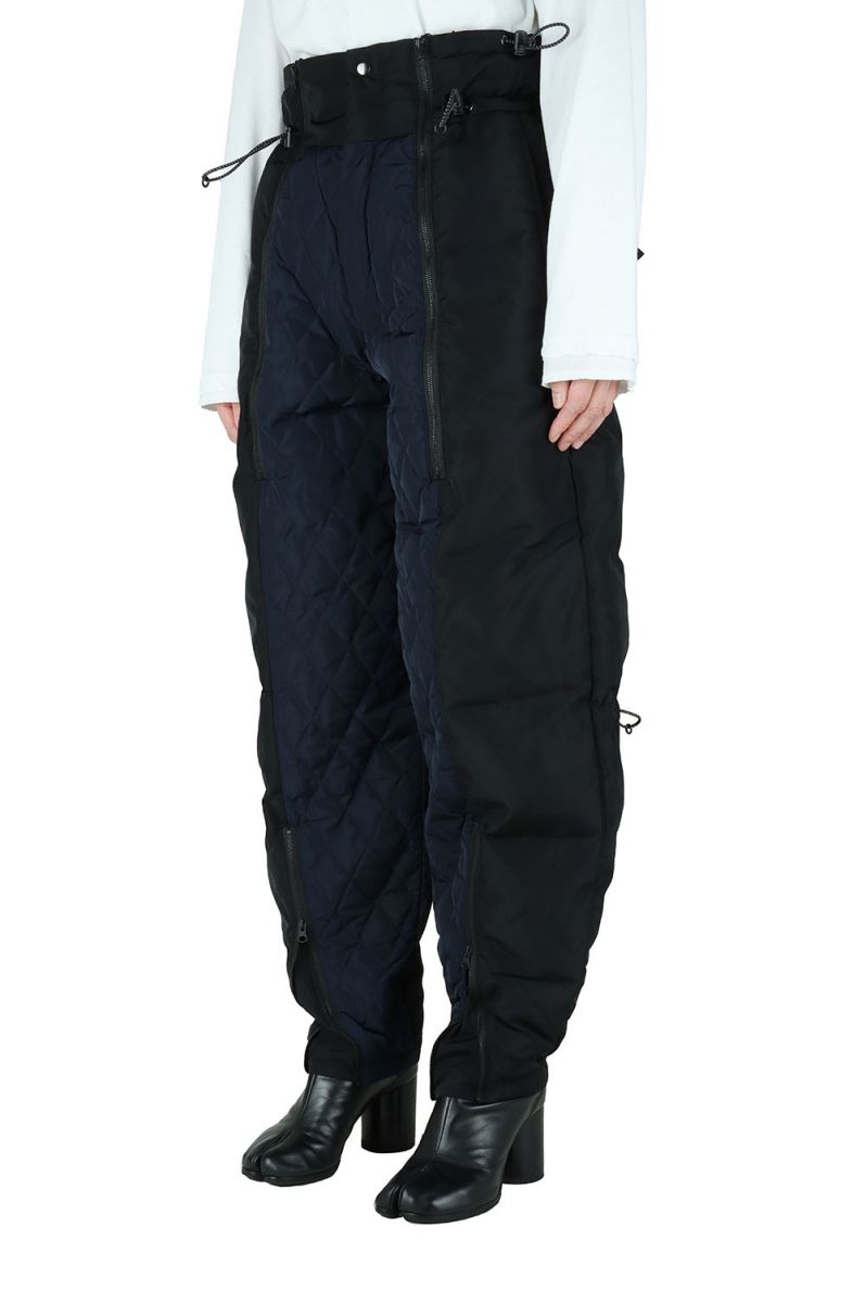 【20%OFF】WILD THINGS x JUN MIKAMI DOWN PANTS -Navy x Black (18 ) Jun Mikami(ジュンミカミ)