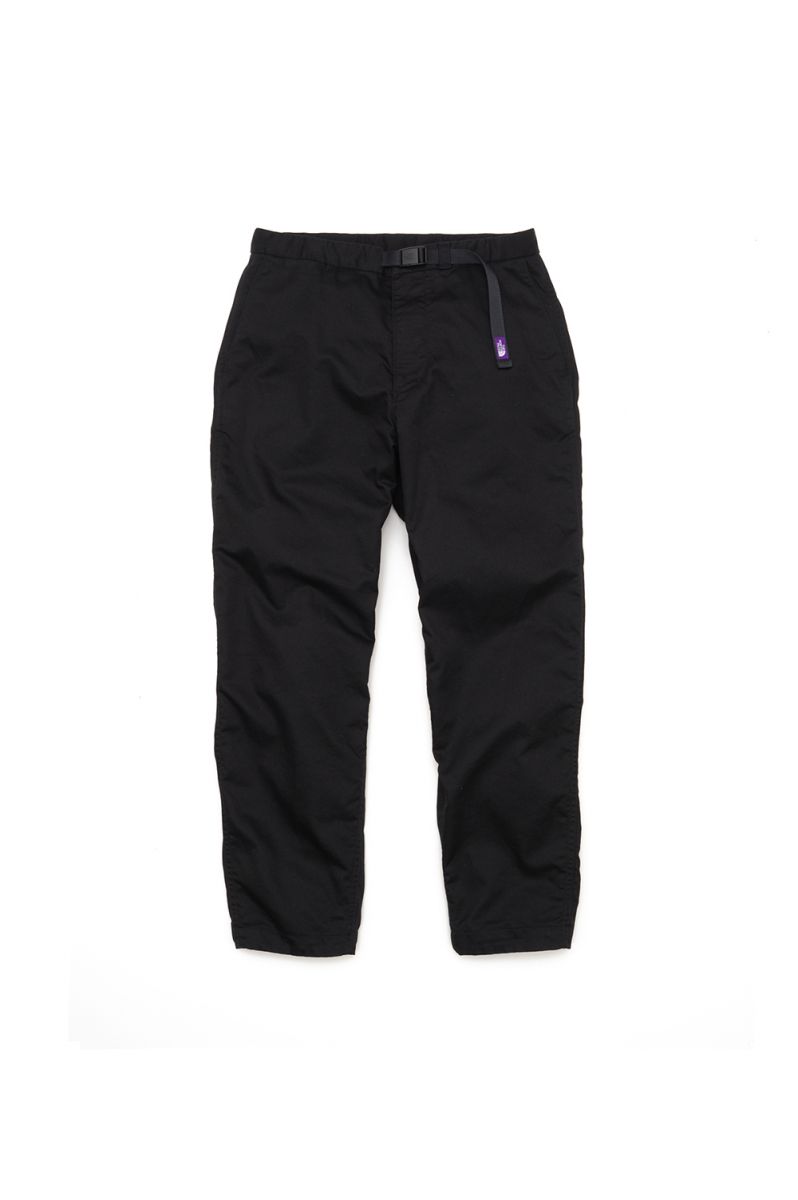 Stretch Twill Wide Tapered Pants - Black (NT5052N) The North Face Purple Label - Men -(ザ ノースフェイス パープルレーベル)
