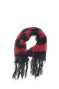 MOHAIR LOOSE STRIPE MUFFLER(21AWKN06)-RED- SUGARHILL(VK[q)