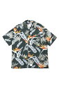 Flower5021 S/S Aloha Shirt/Green(2110204)* Applebum(アップルバム)