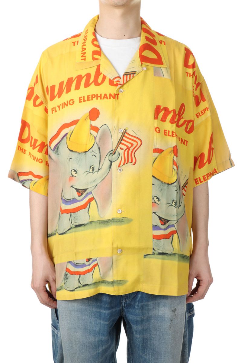 DISNEY VINTAGE POSTERS / ALOHA SHIRT - DISNEY DUMBO / VINTAGE YELLOW (DP-024-1912) Porter Classic(ポータークラシック)