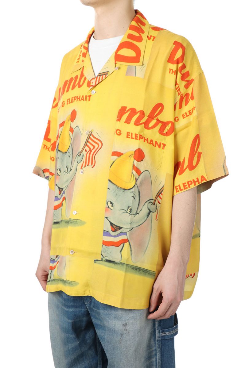 DISNEY VINTAGE POSTERS / ALOHA SHIRT - DISNEY DUMBO / VINTAGE YELLOW (DP-024-1912) Porter Classic(ポータークラシック)