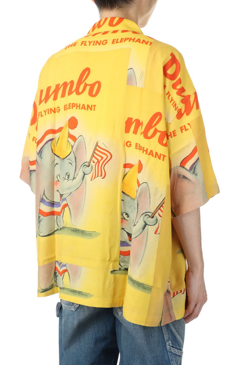 DISNEY VINTAGE POSTERS / ALOHA SHIRT - DISNEY DUMBO / VINTAGE YELLOW (DP-024-1912) Porter Classic(ポータークラシック)