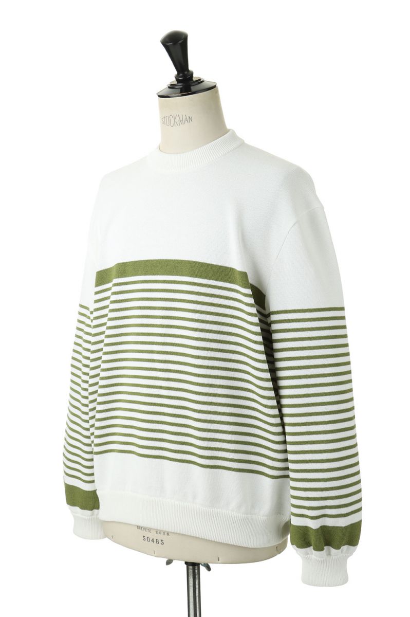 Border Sweater-Green DWVA034 【SALE／56%OFF】 ディガウェル Digawel