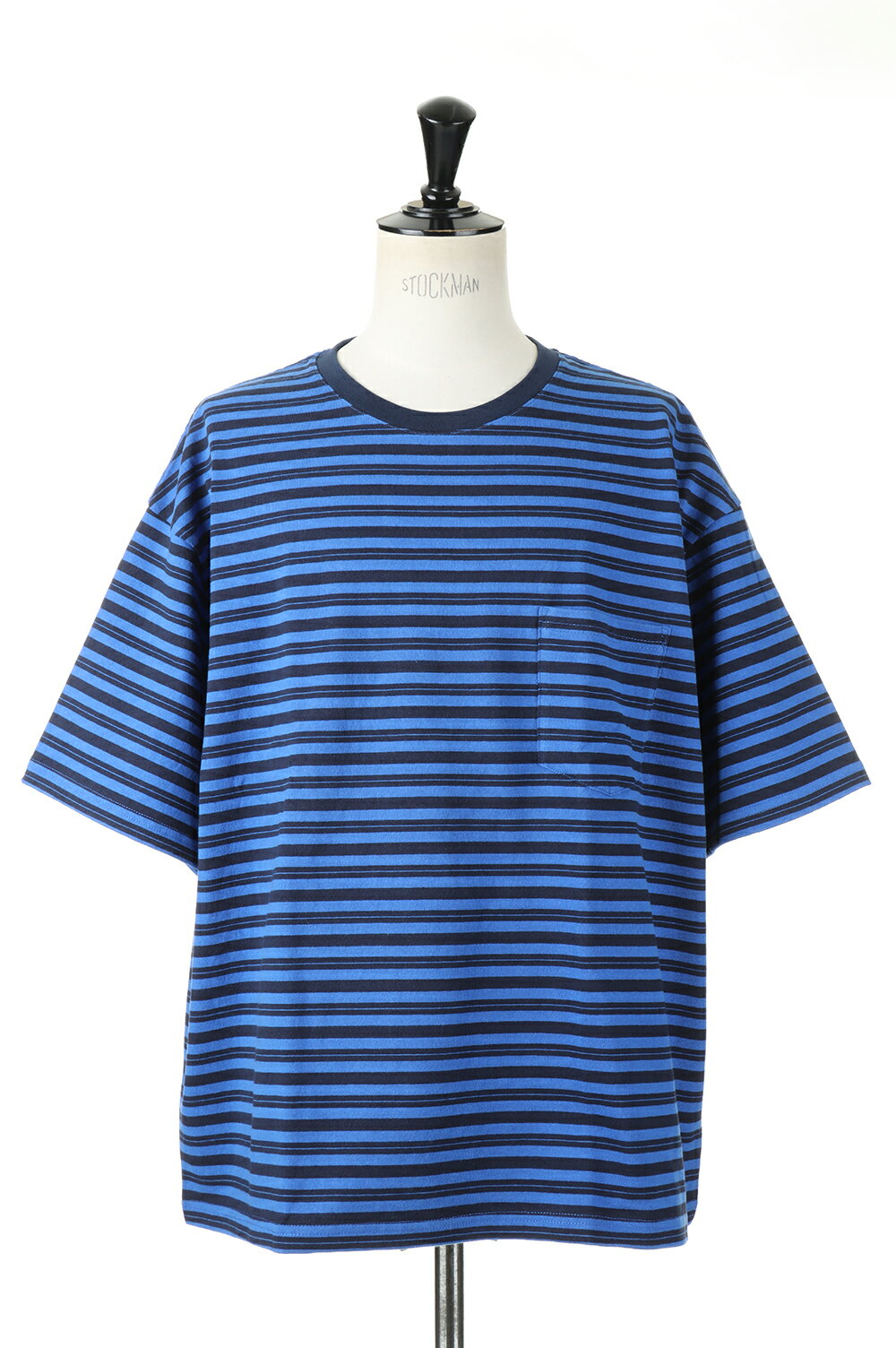 Rakuten - 【P10倍】BAGGY TEE S/S COTTON BORDER JERSEY-NAVY BLUE(F274001C) [BP] First Down -Men-(ファースト・ダウン)First Down