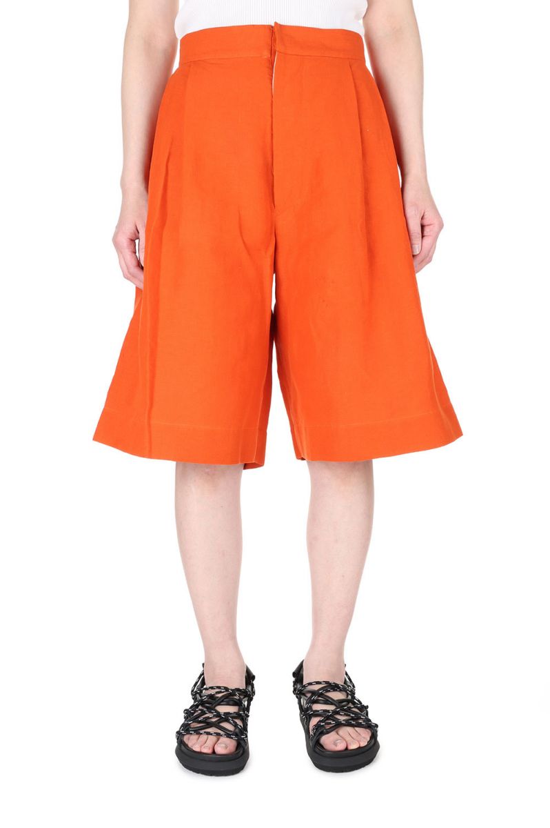 【40%OFF】LINEN SHORTS -Orange (21SS-13-H) Jun Mikami(ジュンミカミ)