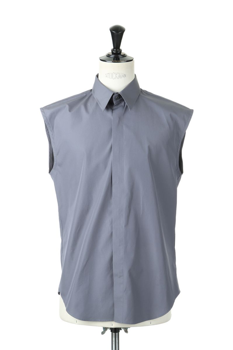 y50%OFFzBROADCLOTH SLEEVELESS SHIRT(3A006-0422-08)-GREY- John Lawrence Sullivan(W[XTo)