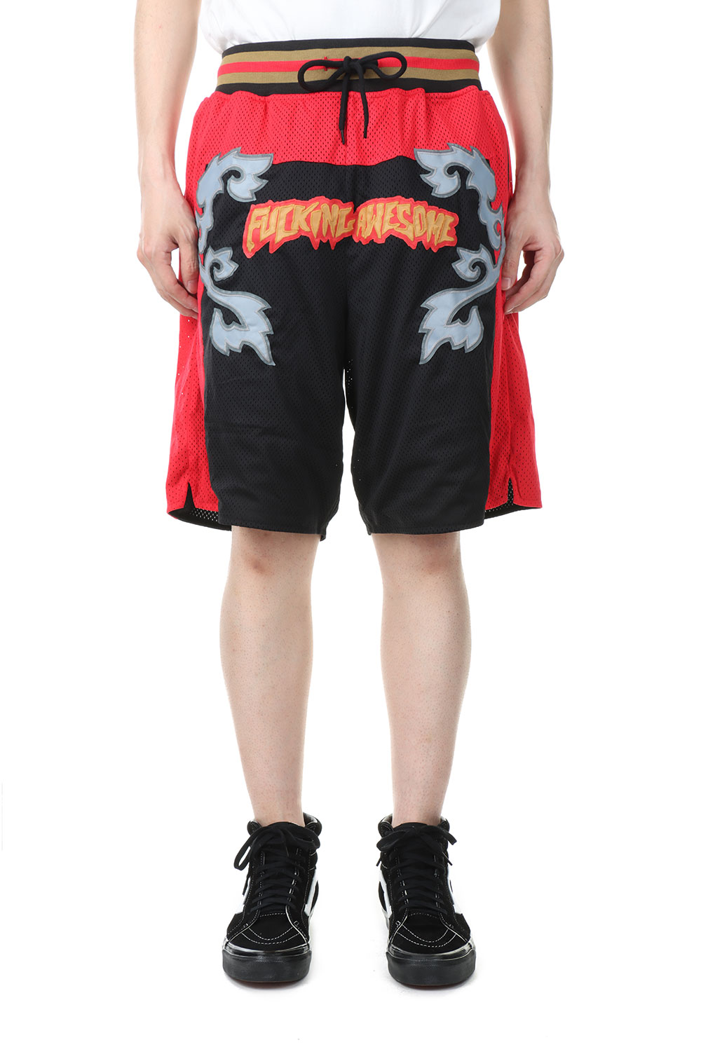 Rakuten - 【P10倍】Muay Thai Basketball Short / Red&Black Fucking Awesome(ファッキンオーサム)