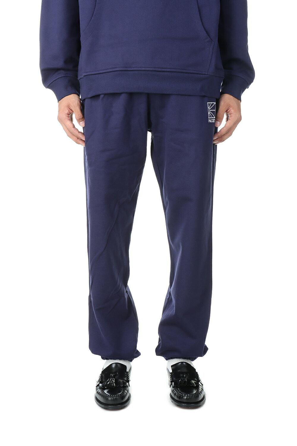 樂天商城 - MEN LOGO JOGGERS KNIT/NAVY(PACC11P012) RASSVET(ラスベート)