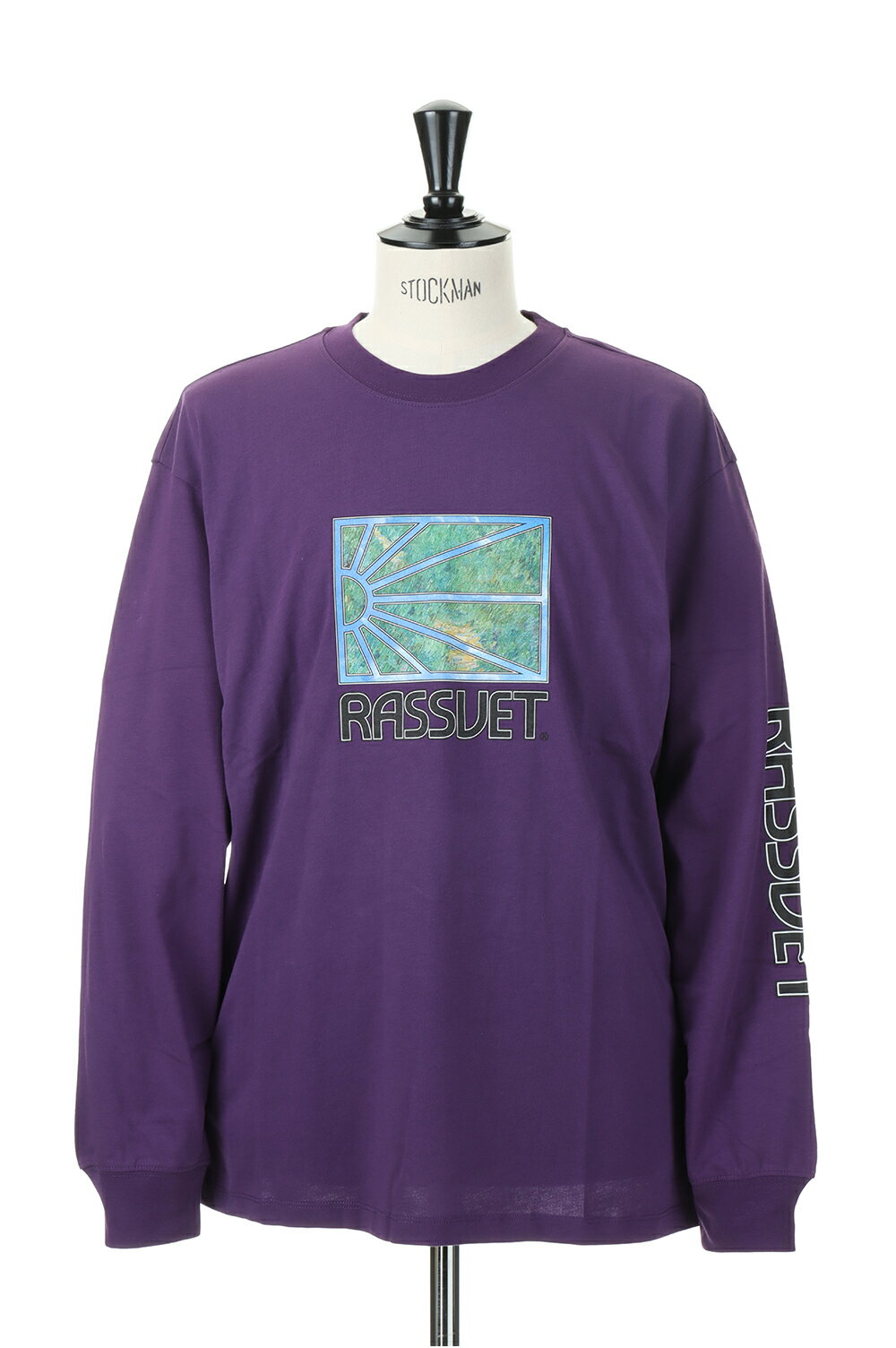 Rakuten - 【P10倍】MEN LS PAINTING TSHIRT KNIT/PURPLE(PACC11T012) RASSVET(ラスベート)