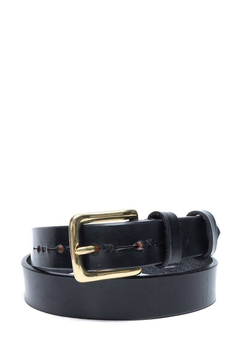 ジャベツクリフ STIRRUP Leather Belt 2.8cm / BLACK Jabez Cliff(ジャベツ・クリフ)