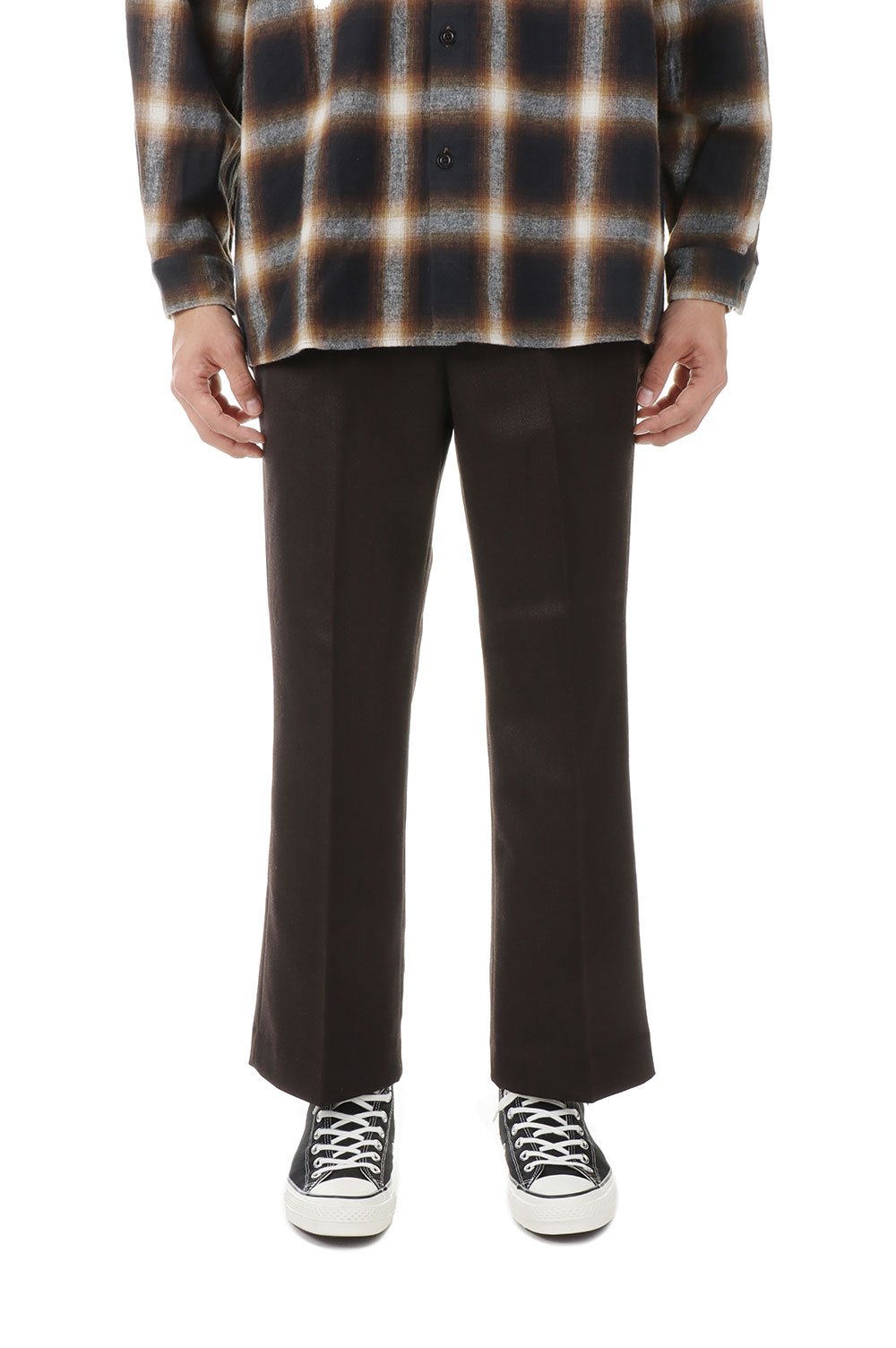 Rakuten - 【P10倍】Flare Pants - DARK BROWN (FR0202-M4031) FARAH(ファーラー)