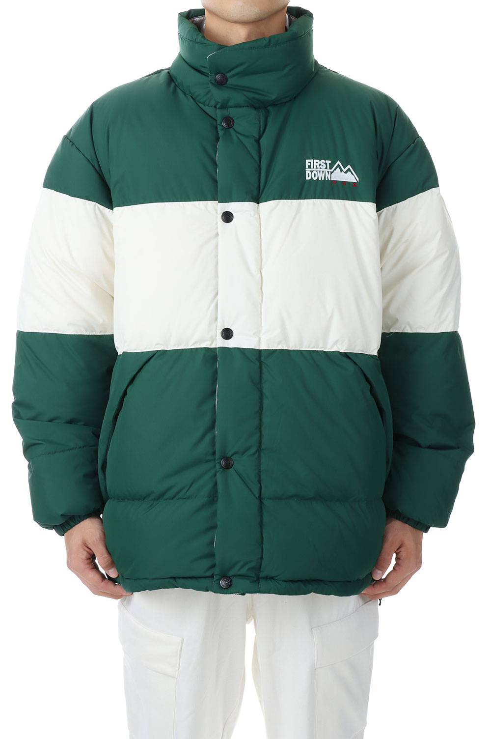 Rakuten - SWITCH DOWN JKT MICROFT?/GREEN(F342504C) [BP] First Down -Men-(ファースト・ダウン)First Down