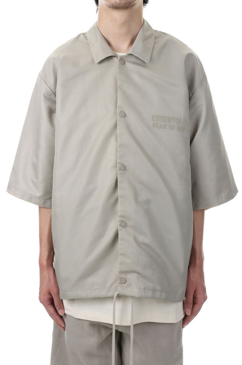 y40%OFFzSS Nylon Shirt/SMOKE(186SU224001F) ESSENTIALS(GbZVY)