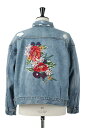 y40%OFFzFlower Embroidery Short Denim Jacket -INDIGO(LEJ241) LEGENDA(WF_)