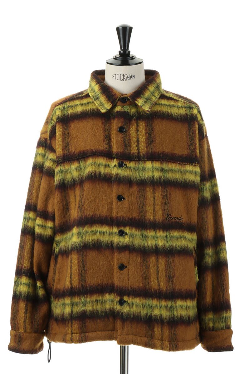 Shaggy Check Shirts -YELLOW (LES189) LEGENDA(WF_)