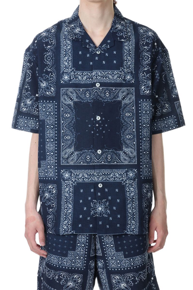 【20%OFF】S/S Aloha Vent Shirt - BANDANA NEW BLUE (NR22330) The North Face - Men -(ザ ノースフェイス)