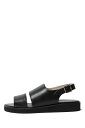 【SALE / 20%OFF】BACK BELT SANDALS / BLACK(FTC2312015) foot the coacher(フットザコーチャー)
