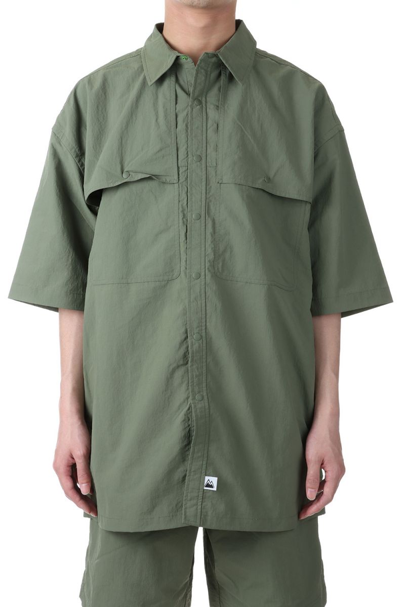 RIVERSHIRTS S/S Re;CONHny?TASLANRIPNYLON -OLIVE(F491003) [BP] First Down -Men-(ファースト・ダウン)First Down(4)