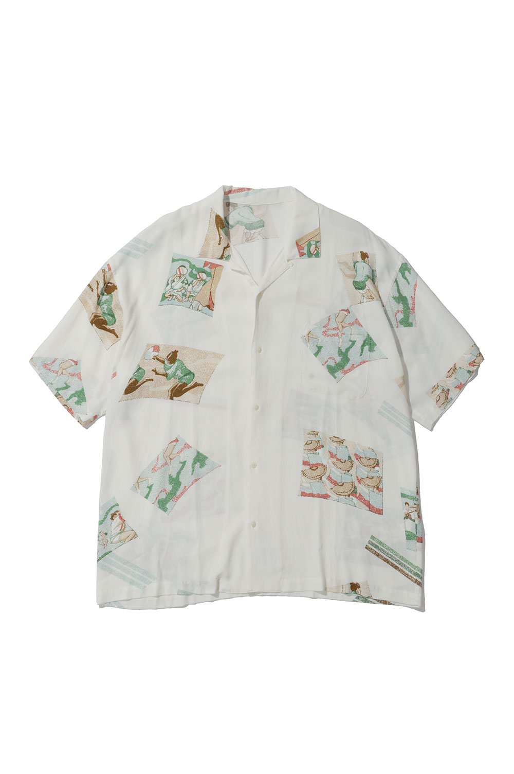 Rakuten - 【P5倍】ALOHA SHIRT AWA ODORI with TENUGUI&UCHIWA / GREEN (PC-024-2166) Porter Classic(ポータークラシック)