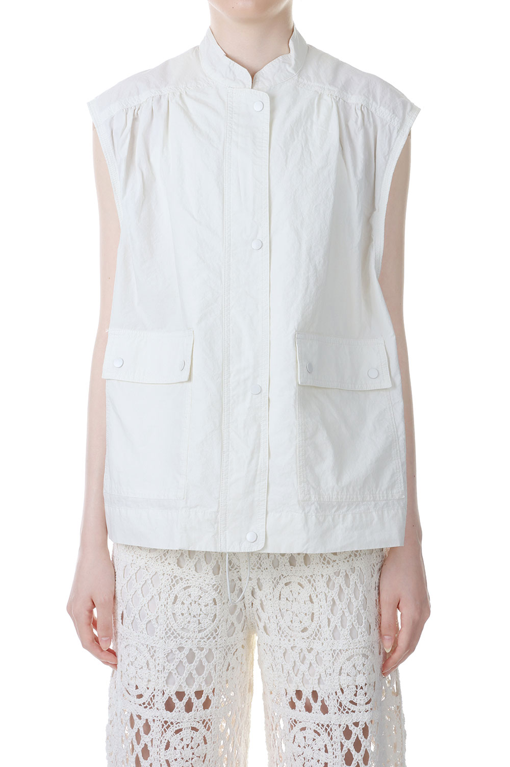 樂天商城 - TODAYFUL トゥデイフル Flappocket Cotton Vest -WHITE (12310105)