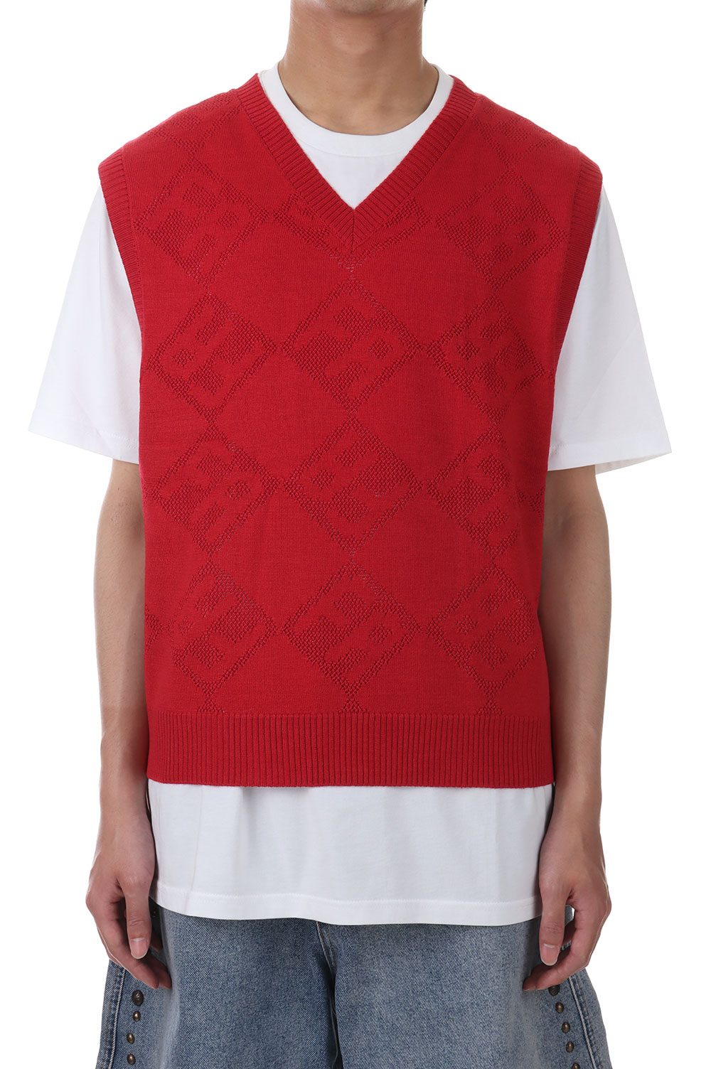 Rakuten - 【P10倍】LETTER SQUARE VEST / Red Fucking Awesome(ファッキンオーサム)