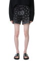 【40%OFF】circa make bandana patchwork shorts -BLACK(cc23ss-46) 77circa -Women-(ナナナナサーカ)