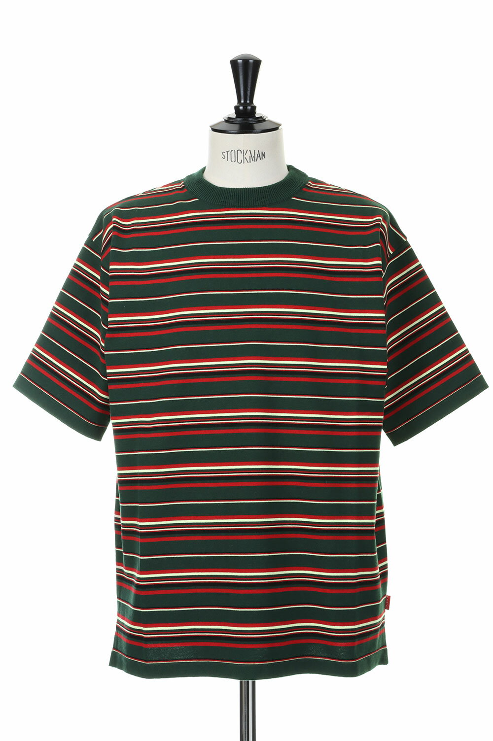 BORDER KNIT SS TEE / GREEN（23SS-FS-12） F-LAGSTUF-F(フラグスタフ)