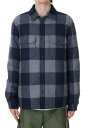 ALASKAN WOOL CHECK OVERSHIRT - BLUE BAFFALO (WOOS0067) Woolrich - Men -(E[b`)