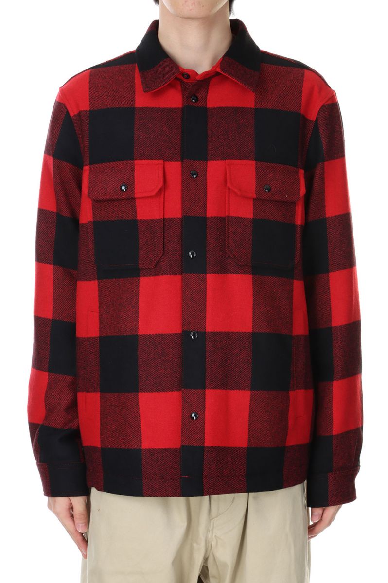 【SALE / 30%OFF】ALASKAN WOOL CHECK OVERSHIRT - RED BAFFALO (WOOS0067) Woolrich - Men -(ウールリッチ)
