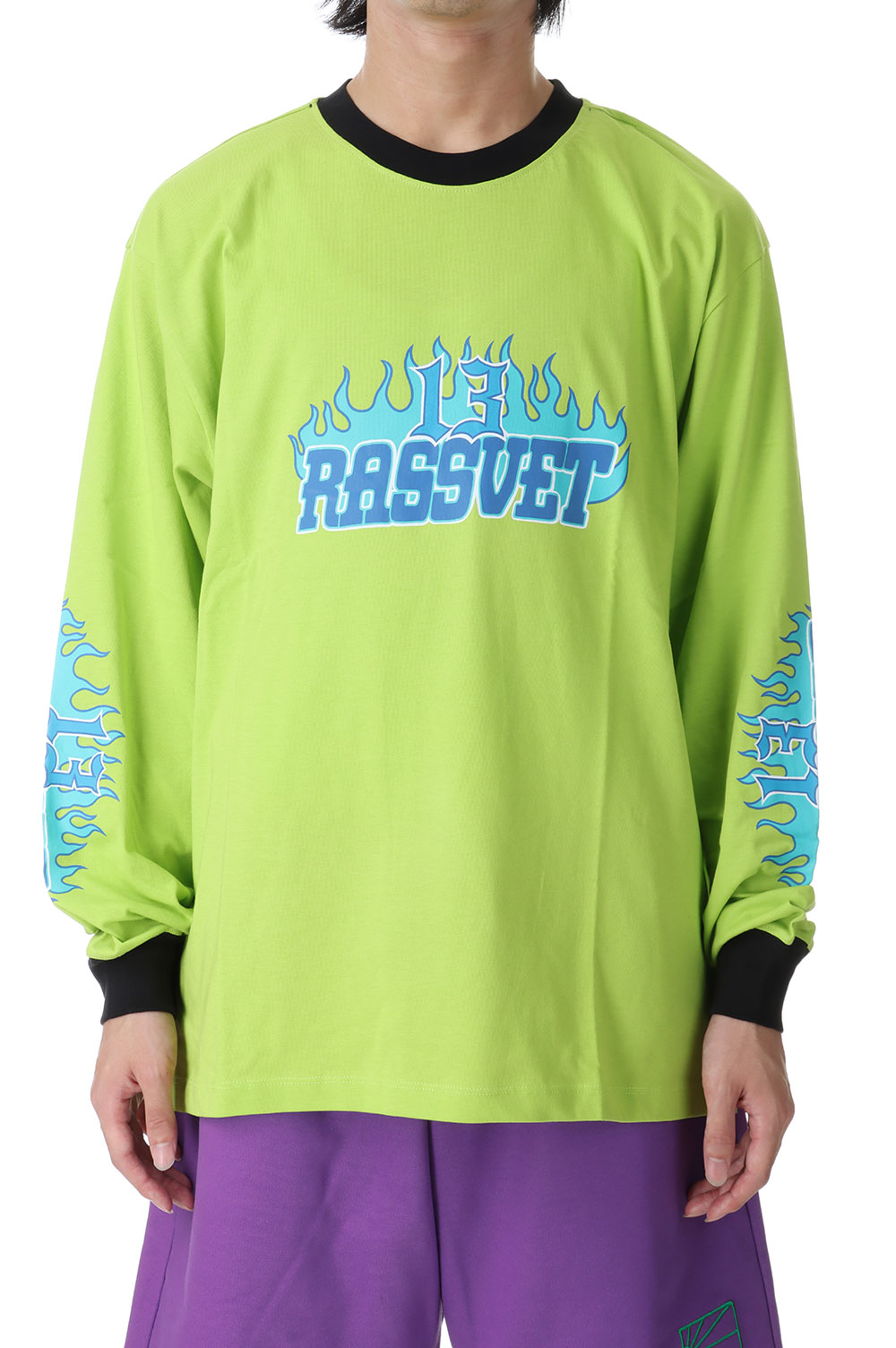 Rakuten - 【P10倍】MEN R13 LONG SLEEVE TEE SHIRT KNIT(PACC13T013)-YELLOW- RASSVET(ラスベート)