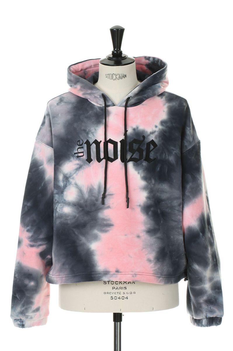 【SALE / 40%OFF】The Noise Tie-Dye Short Hoodie -BLACK (LEC1135) LEGENDA(レジェンダ)