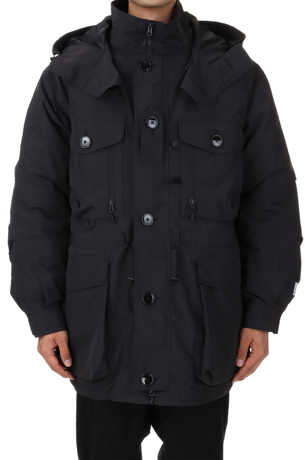 GORE-TEX WINDSTOPPER TECH MIL CANADIAN DOWN PARKA - BLACK (BW-14023W) DAIWA PIER39(ダイワ ピア39)