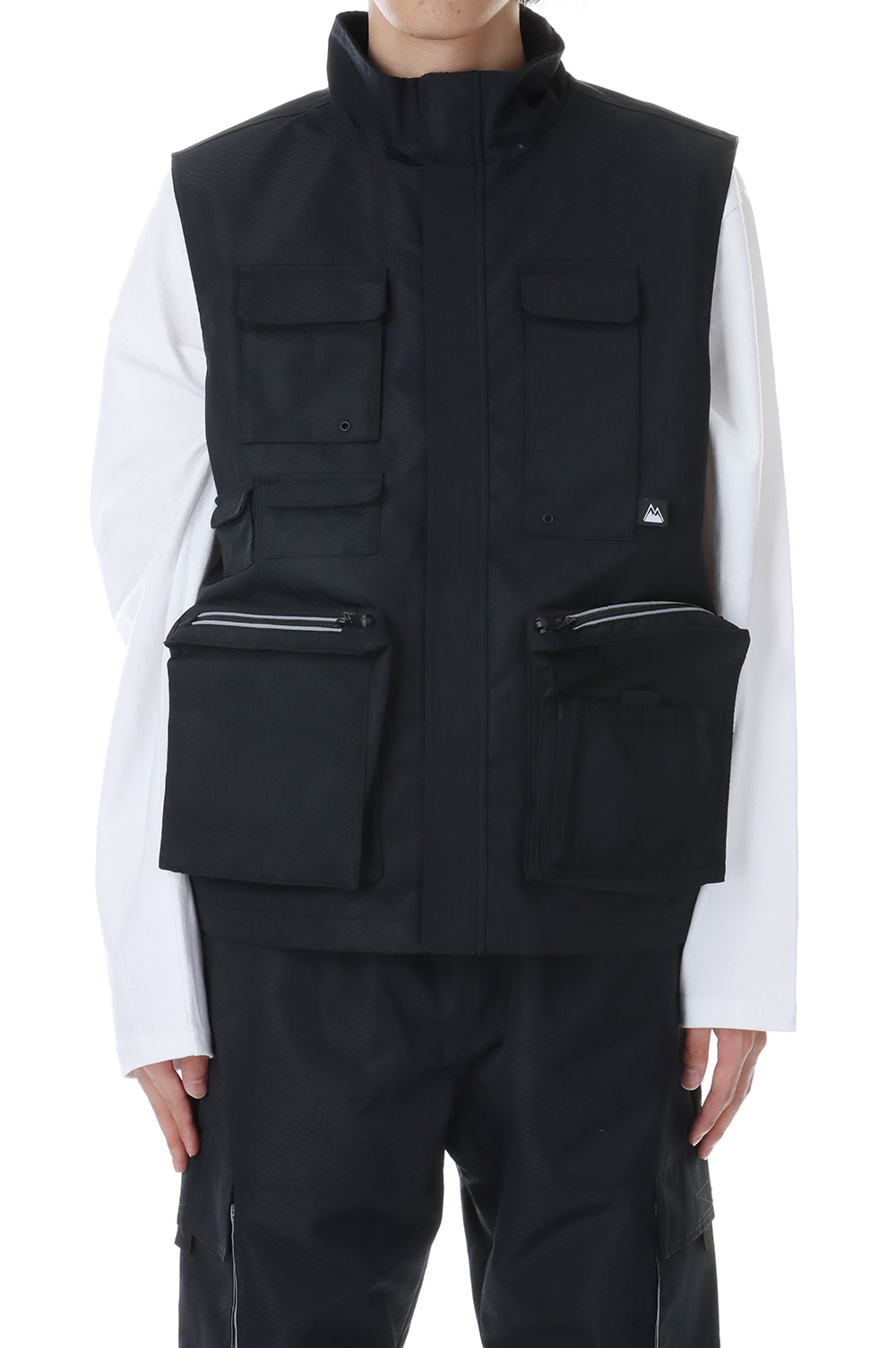 Rakuten - BACKFLEECEVESTHONEYCOMBLIPNYLON -BLACK(F542024) [BP] First Down -Men-(ファースト・ダウン)First Down