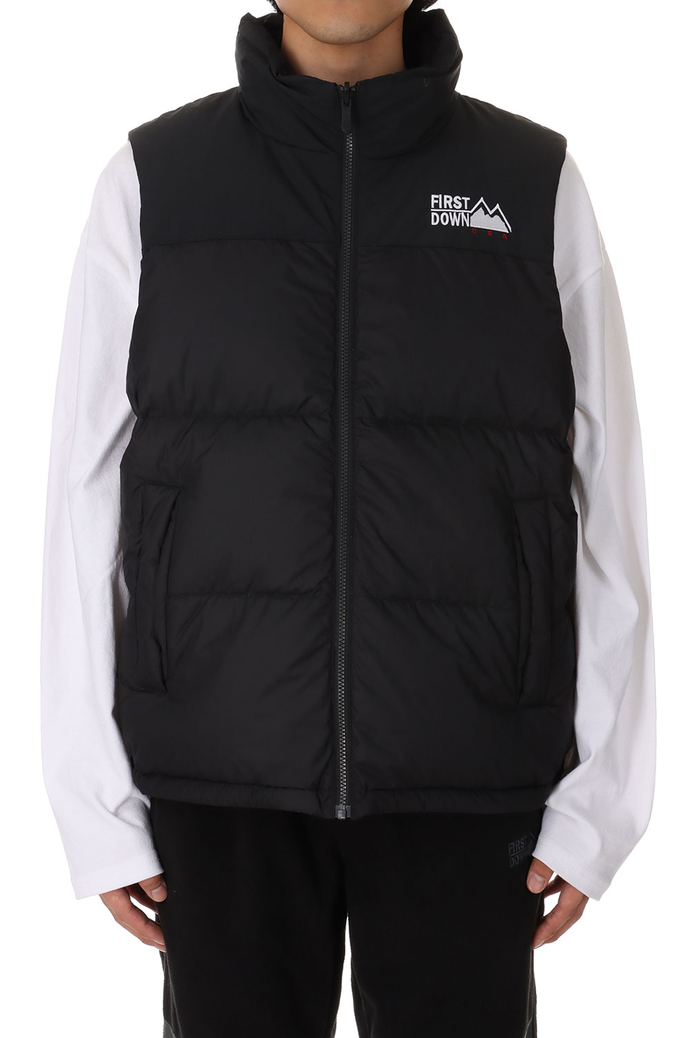 Rakuten - BUBBLE DOWN VEST MICROFT? -BLACK(F542002) [BP] First Down -Men-(ファースト・ダウン)First Down