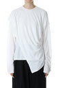 【SALE / 40%OFF】 Asymmetry Drape Long T-Shirts -WHITE (12320603)Todayful(トゥデイフル)