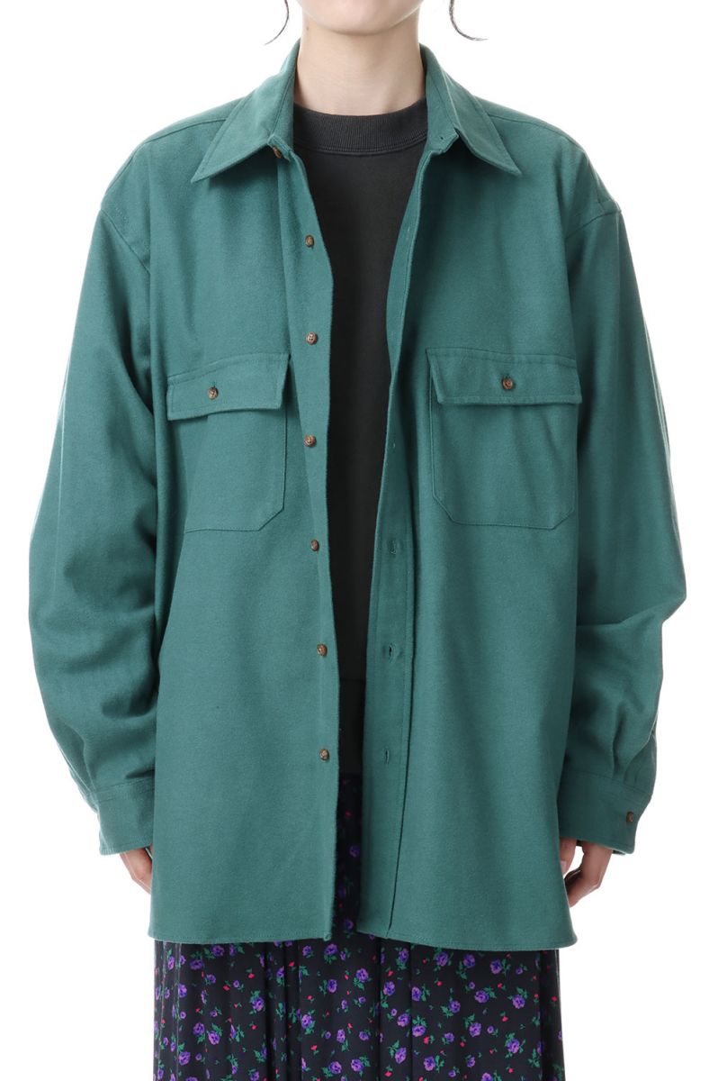 【50%OFF】SHIRTS JACKET -GREEN(23AMSBL03) Shinzone(シンゾーン)