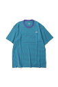【SALE / 20%OFF】S/S Multi Border Tee - OPTIC VIOLET / GEYSER AQUA (NT32455) The North Face(ザ・ノース・フェイス)