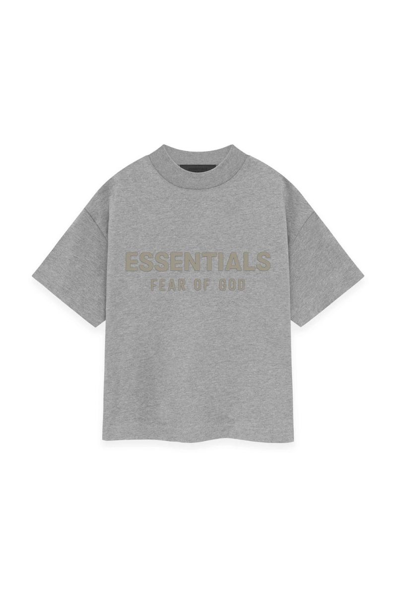 Crewneck T-shirt -DARK HEATHER OATMEAL(785SP241353K) ESSENTIALS -Kids-(エッセンシャルズ)