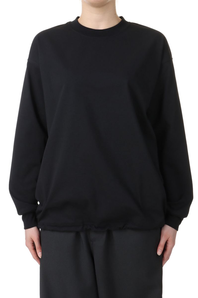 W's TECH DRAWSTRING L/S TEE-BLACK(BE-40024L) DAIWA