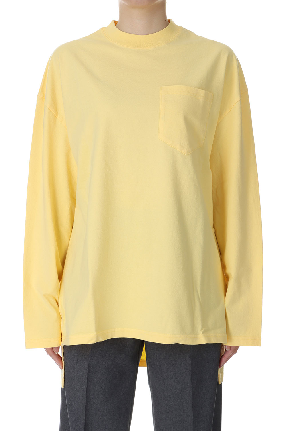 Rakuten - 【P10倍】SIDE SLIT LONG TEE-Yellow（24SMSCU02 ） Shinzone(シンゾーン)